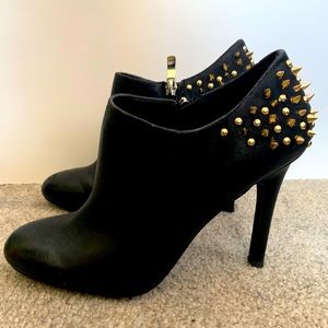 Gold Studded/Spiked Ankle Booties
